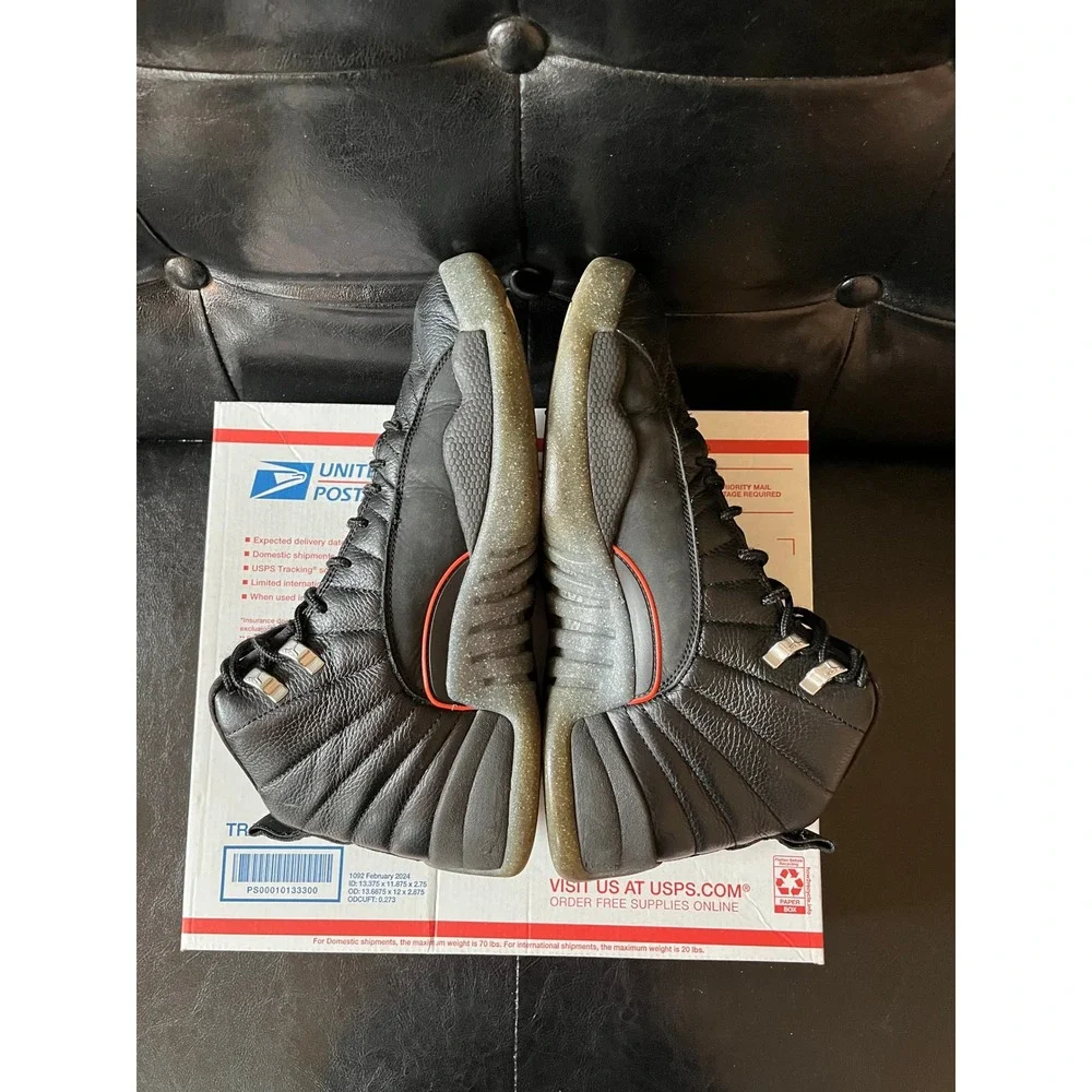 Air Jordan 12 Retro Utility Grind Black‎ Crimson